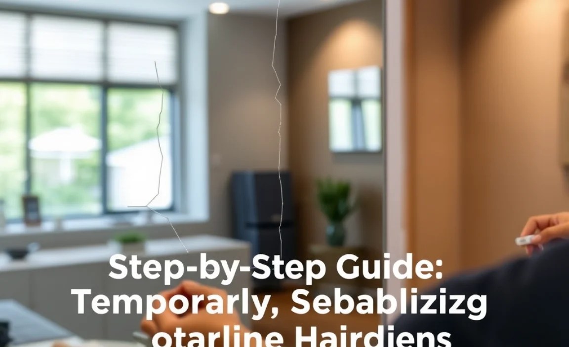 Step-by-Step Guide: Temporarily Stabilizing Hairline Cracks