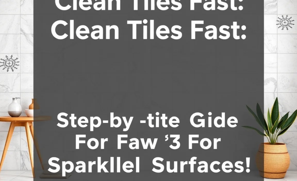 Step-by-Step Guide to Fast Tile Cleaning