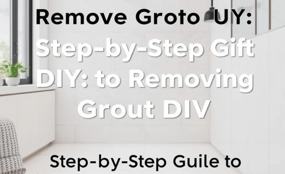Step-by-Step Guide to Removing Grout DIY