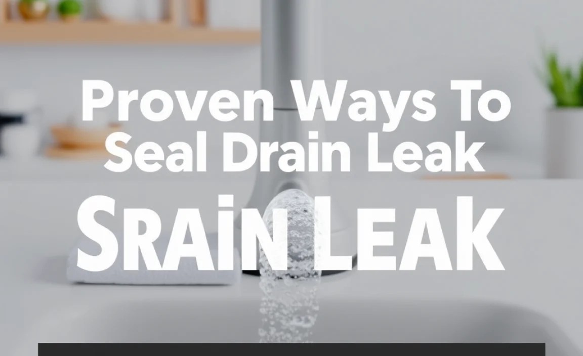 Step-by-Step Guide to Sealing Drain Leaks