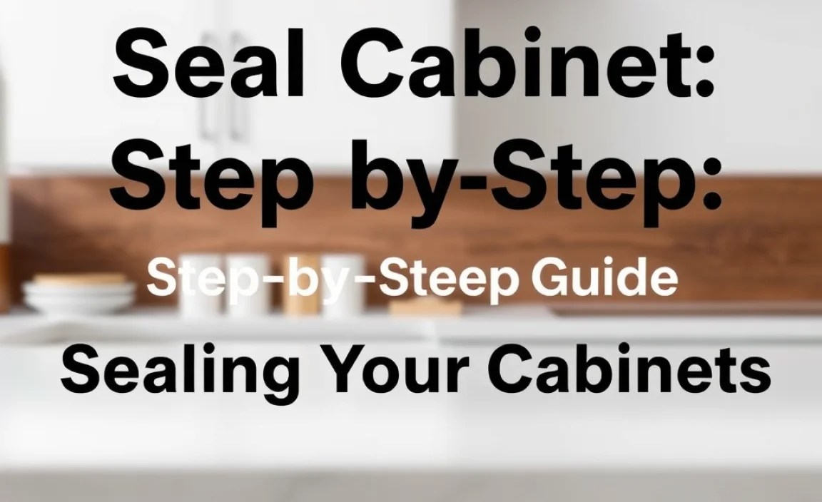 Step-by-Step Guide to Sealing Your Cabinets