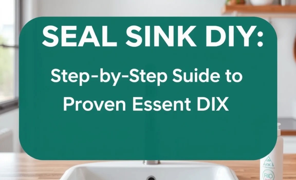 Step-by-Step Guide to Sealing Your Sink DIY