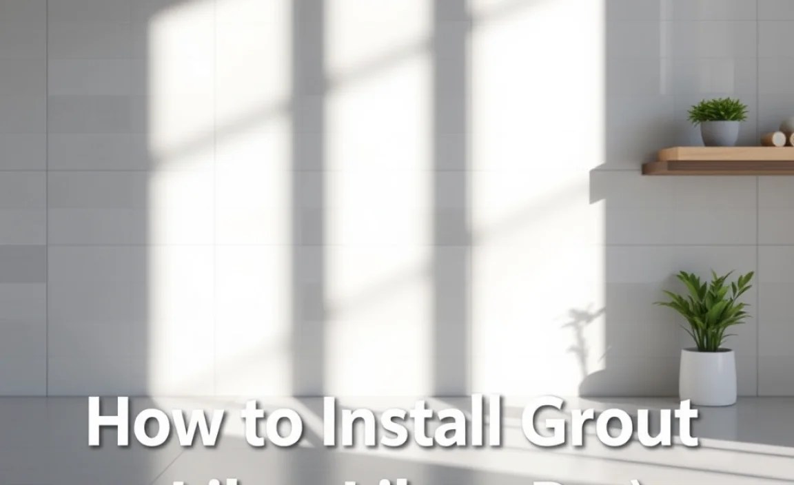 Step-by-Step: How to Install Grout Like a Pro (DIY)