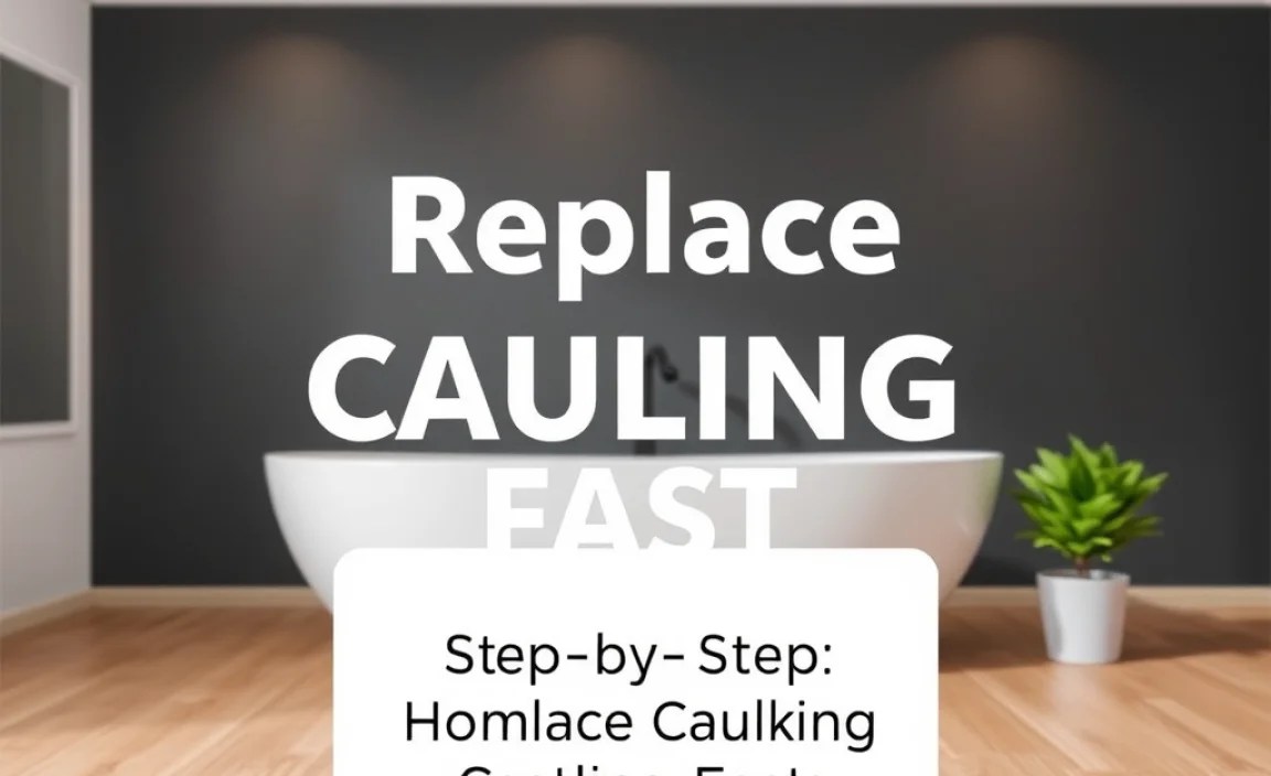 Step-by-Step: How to Replace Caulking Fast and Effectively