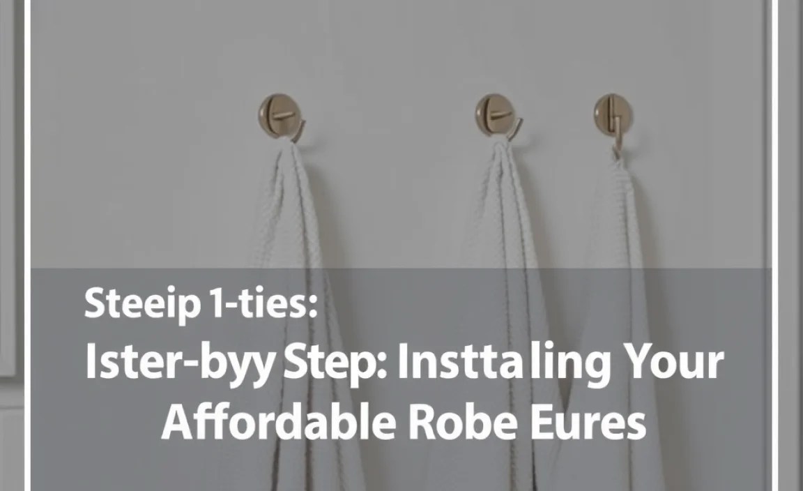 Step-by-Step: Installing Your Affordable Robe Hooks