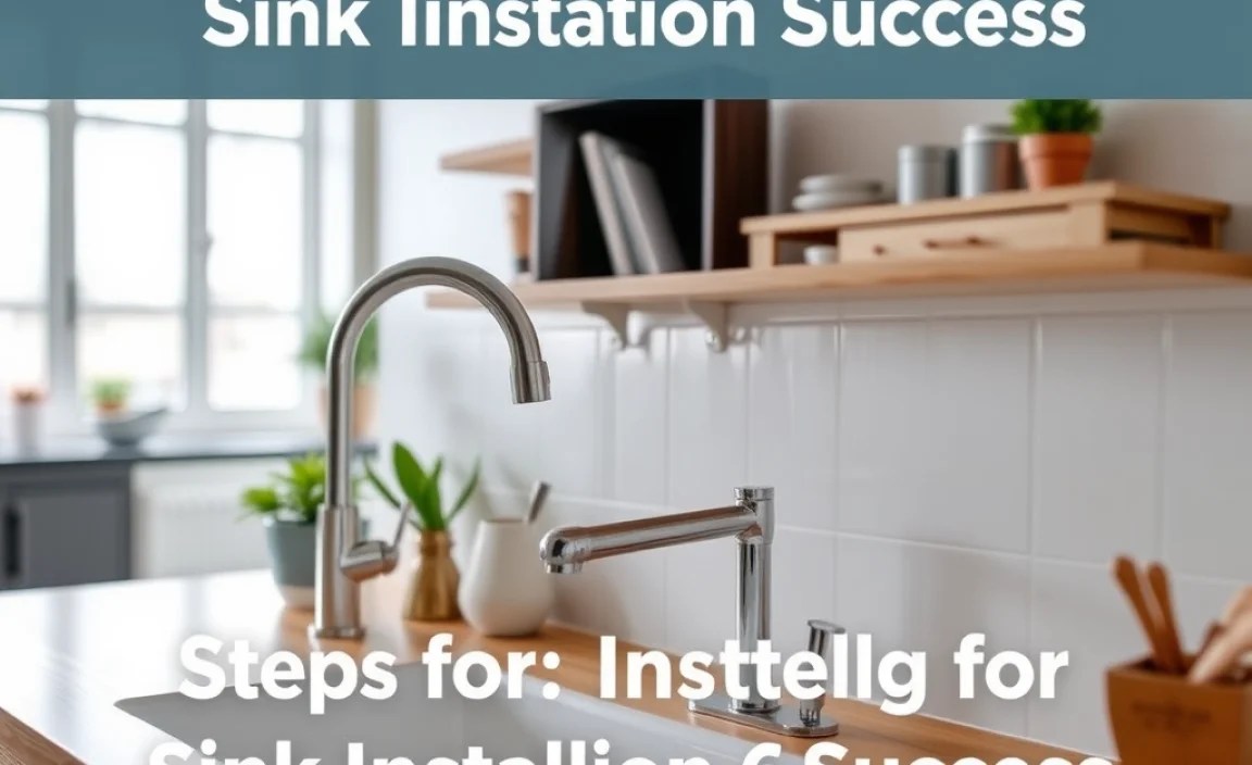 Steps for Installing the Sink