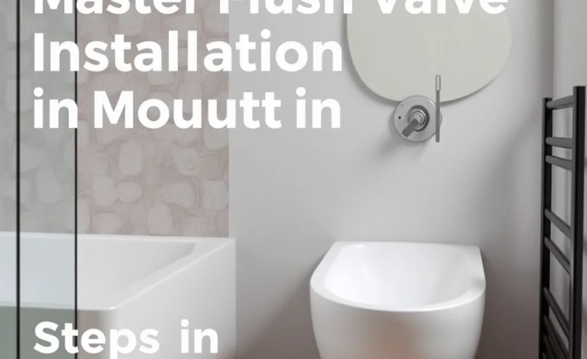 Steps in Flush Valve Installation