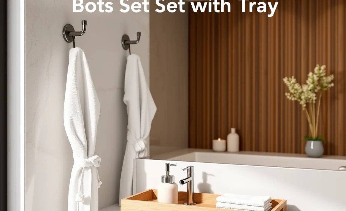 Styling Your Bathroom Hooks for Robes Set with Tray