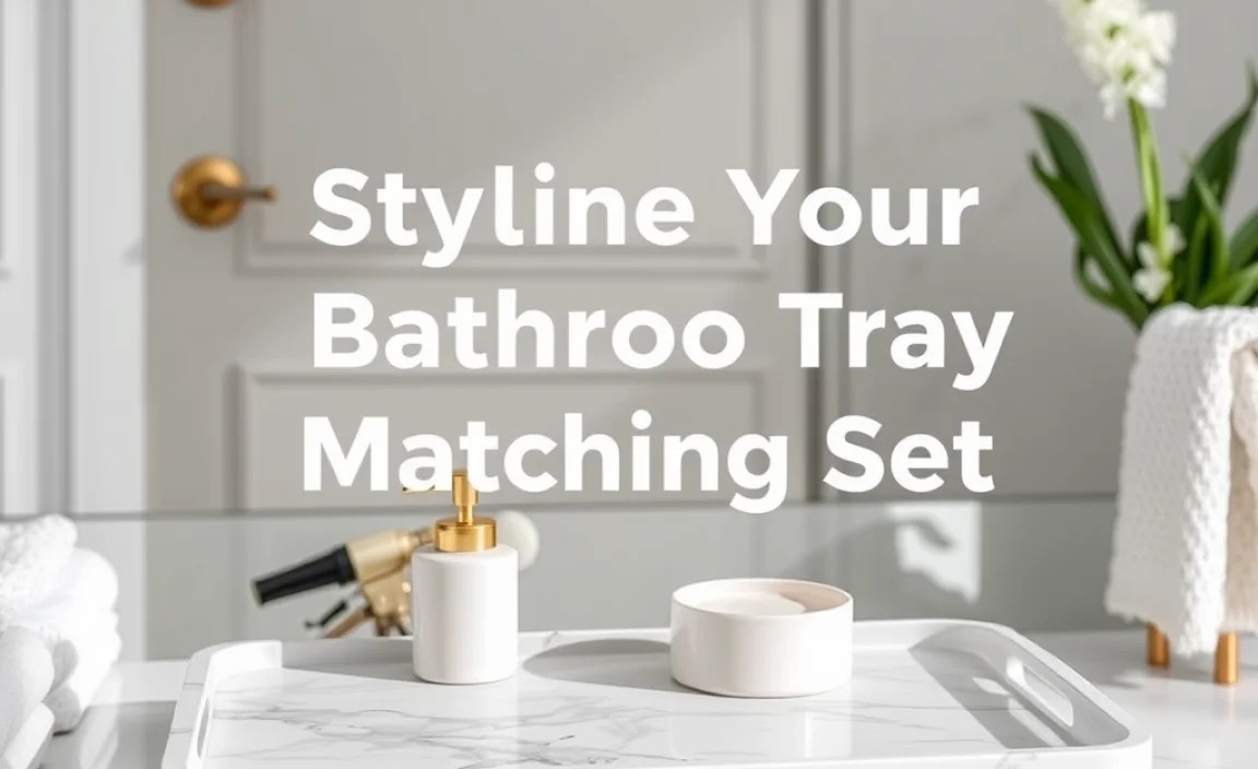 Styling Your Marble Bathroom Tray Matching Set