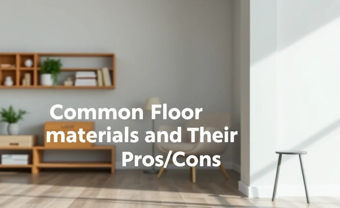Table: Common Floor Waste Materials and Their Pros/Cons