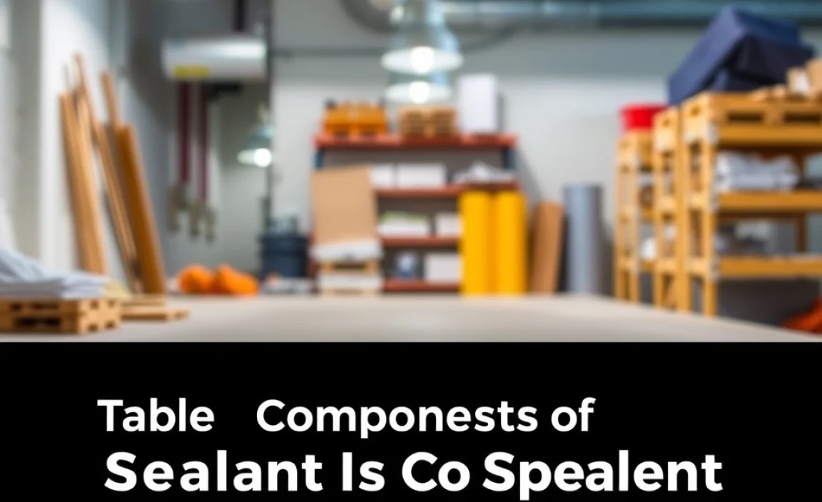 Table: Comparing Common Sealant Components and Their Impact