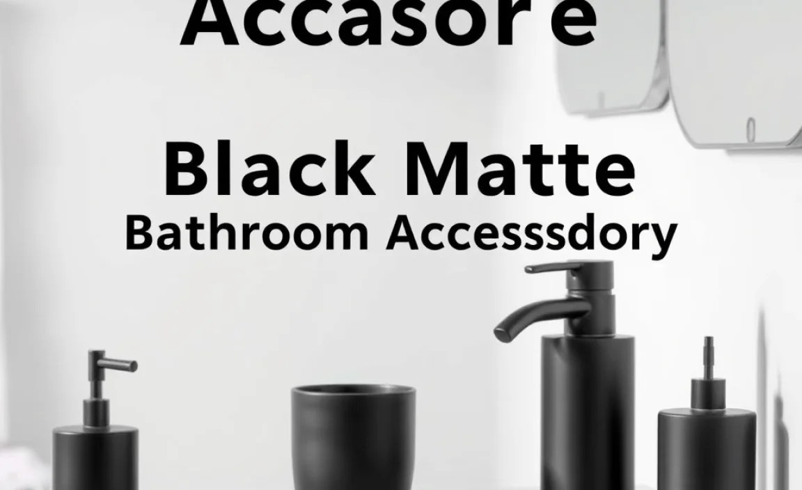 Table: Essential Black Matte Bathroom Accessory Checklist