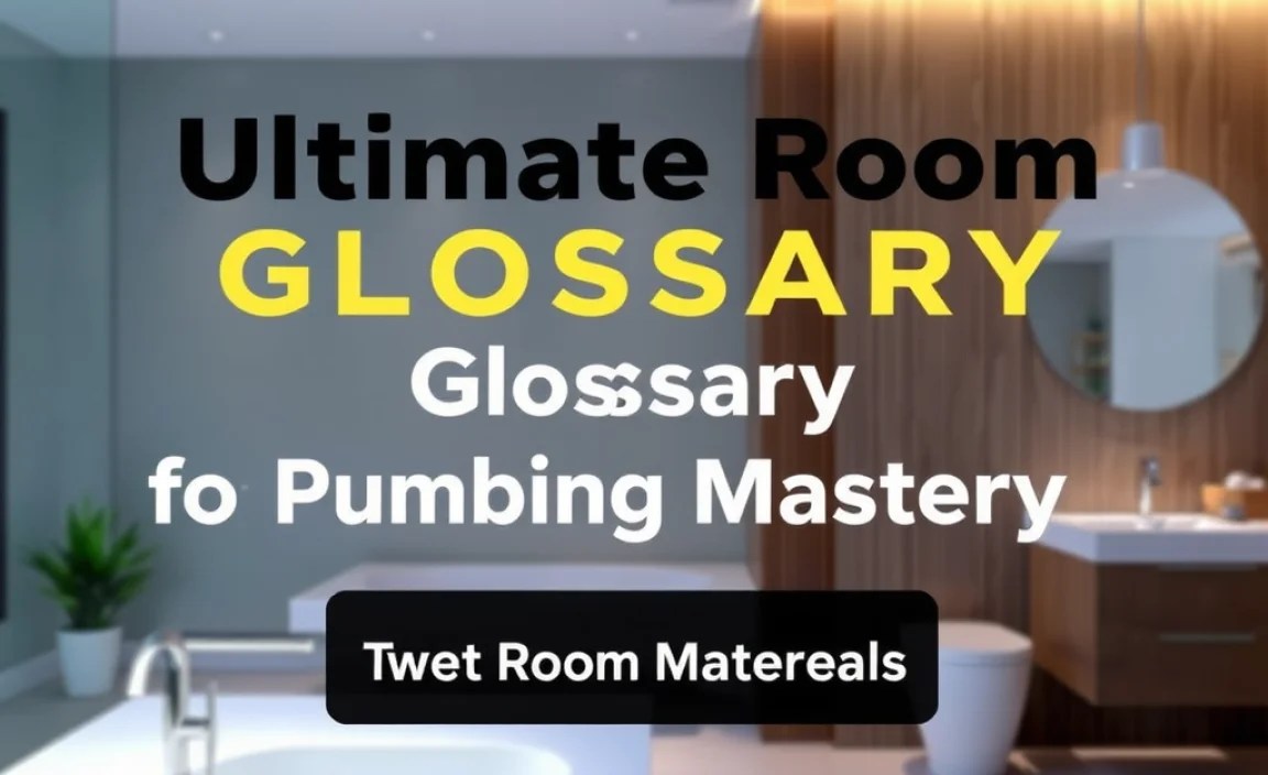 Table of Wet Room Materials