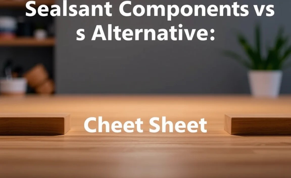 Table: Sealant Component Cheat Sheet