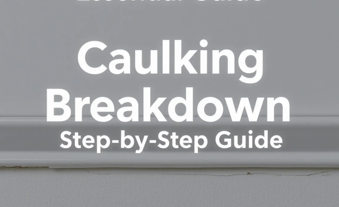The Caulking Breakdown: Step-by-Step Guide