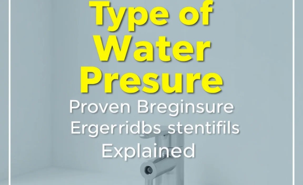The Different Types of Water Pressure Explained