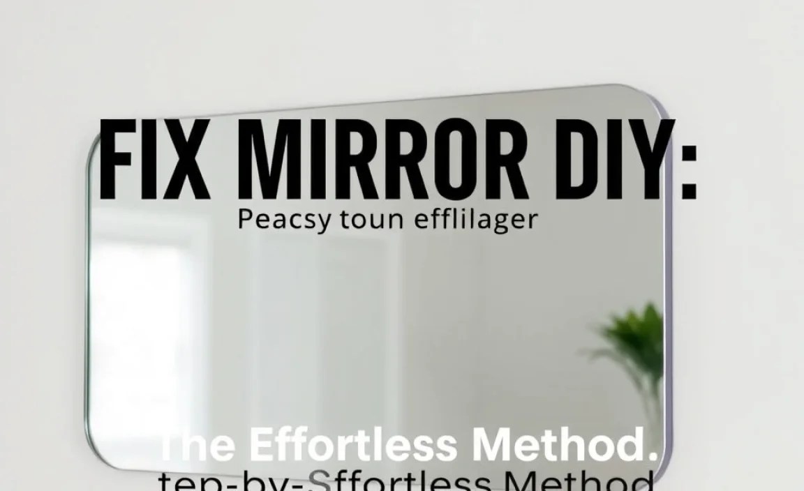 The Effortless Method: Step-by-Step Mirror Repair