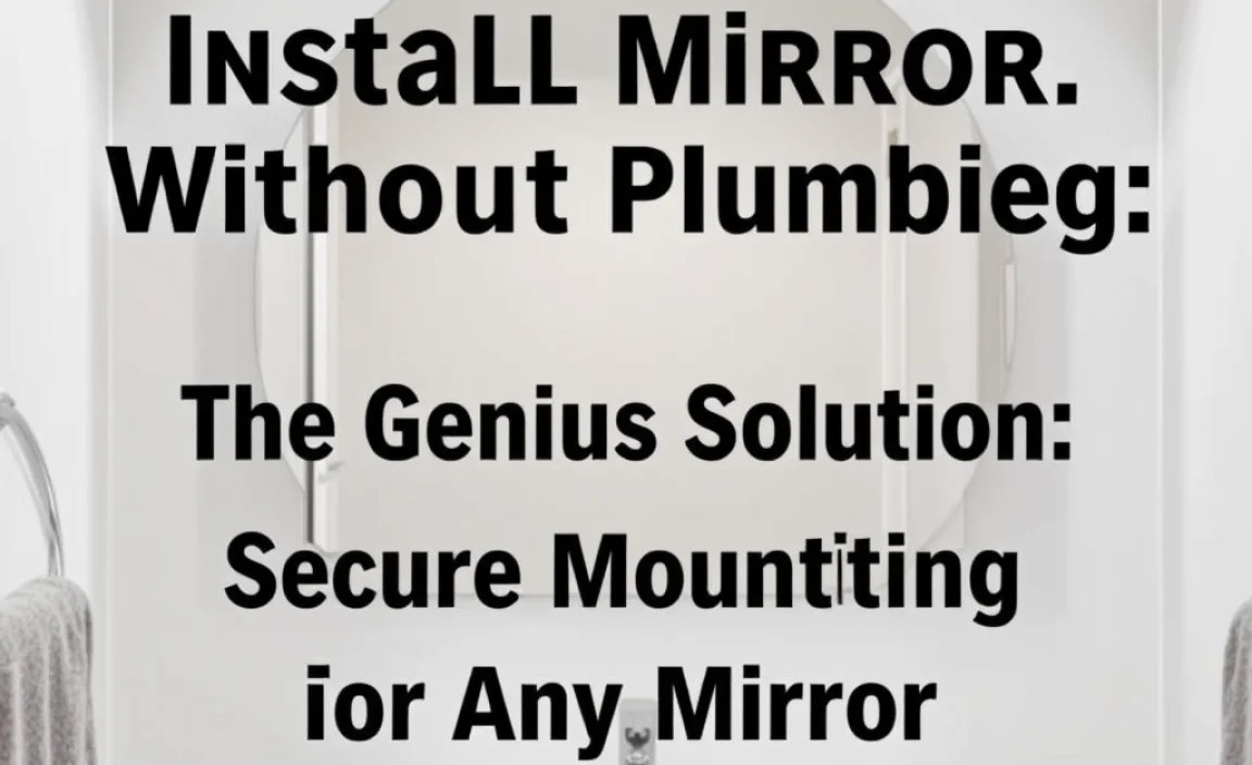 The Genius Solution: Secure Mounting for Any Mirror