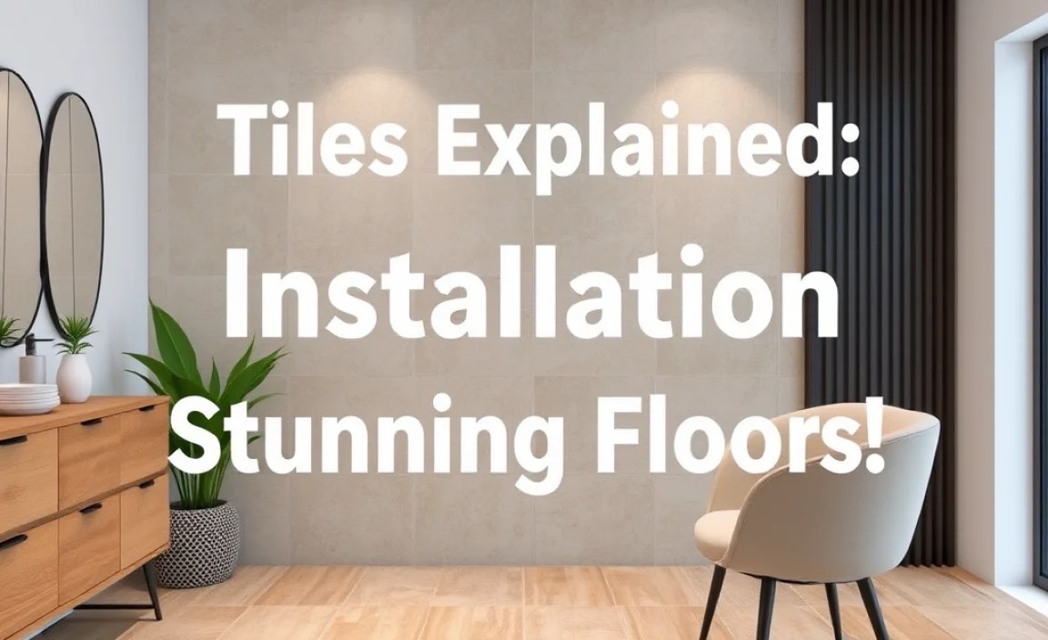 Tiles Explained: Installation and Care