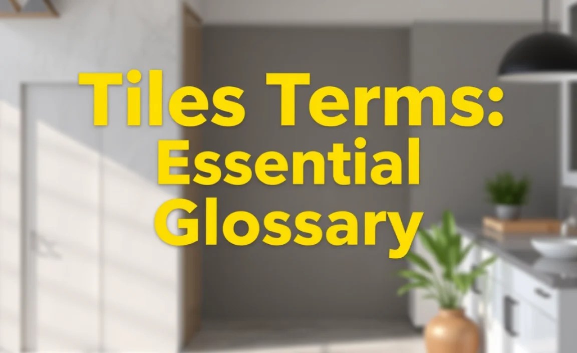 Tiles Terms: Essential Glossary