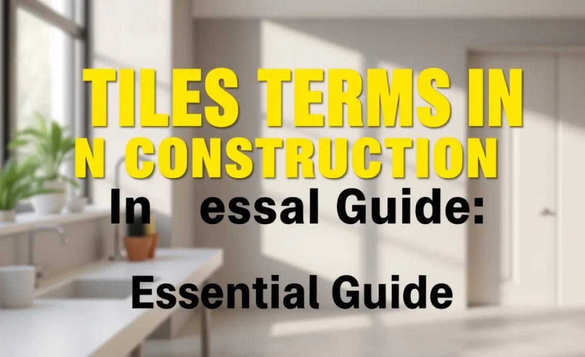 Tiles Terms In Construction: Essential Guide