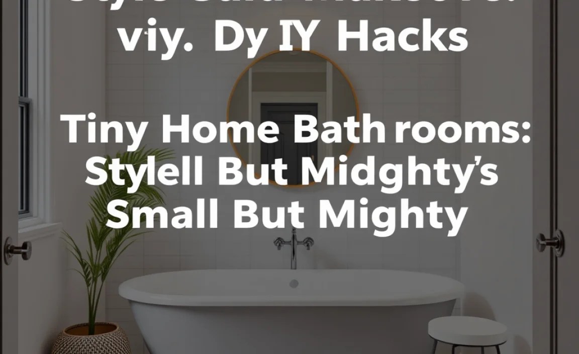 Tiny Home Bathrooms: Small But Mighty