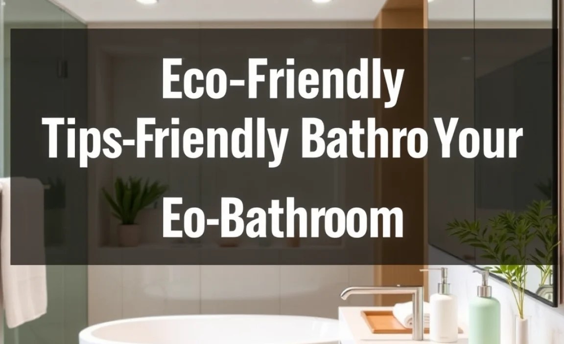 Tips for Maintaining Your Eco-Bathroom