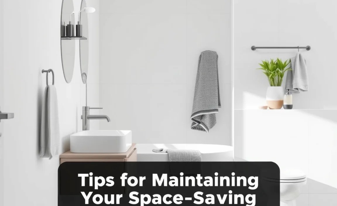 Tips for Maintaining Your Space-Saving Bathroom Items