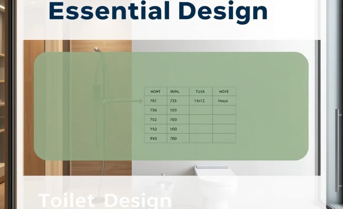 Toilet Design Specifications: A Quick Reference Table