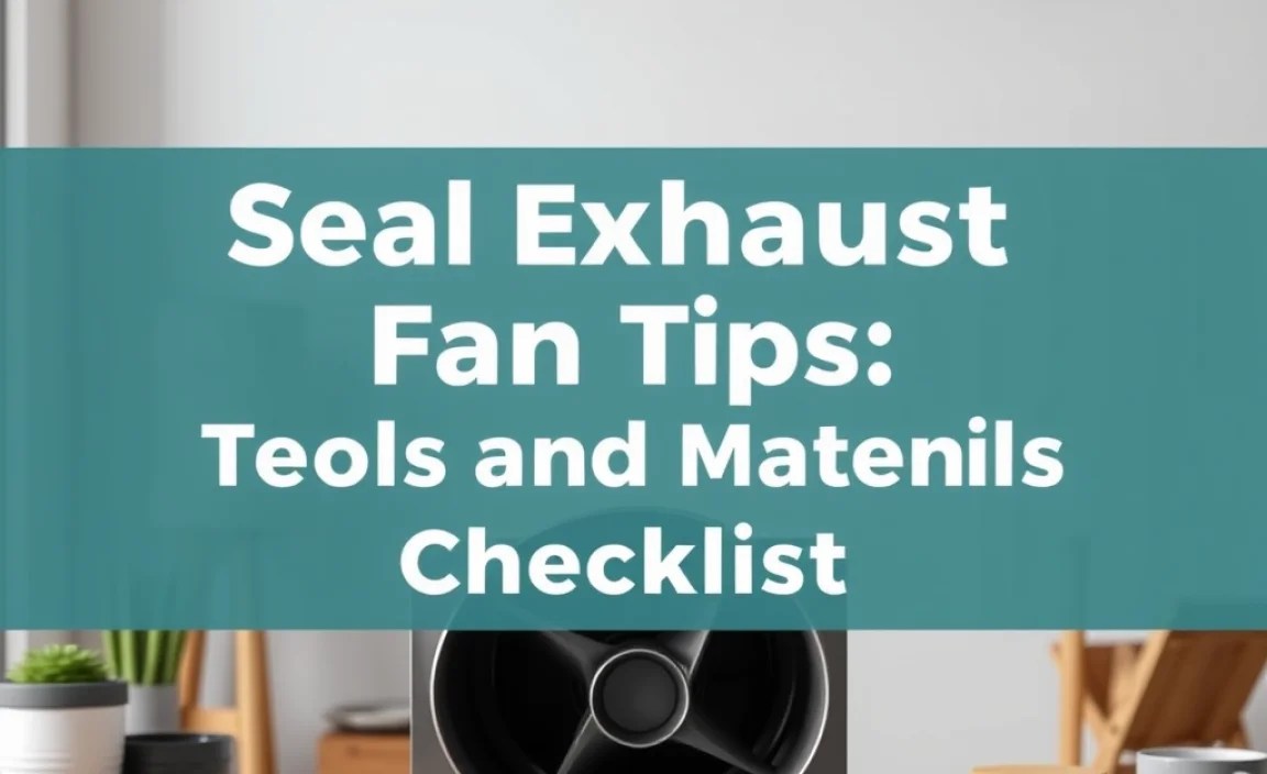 Tools and Materials Checklist