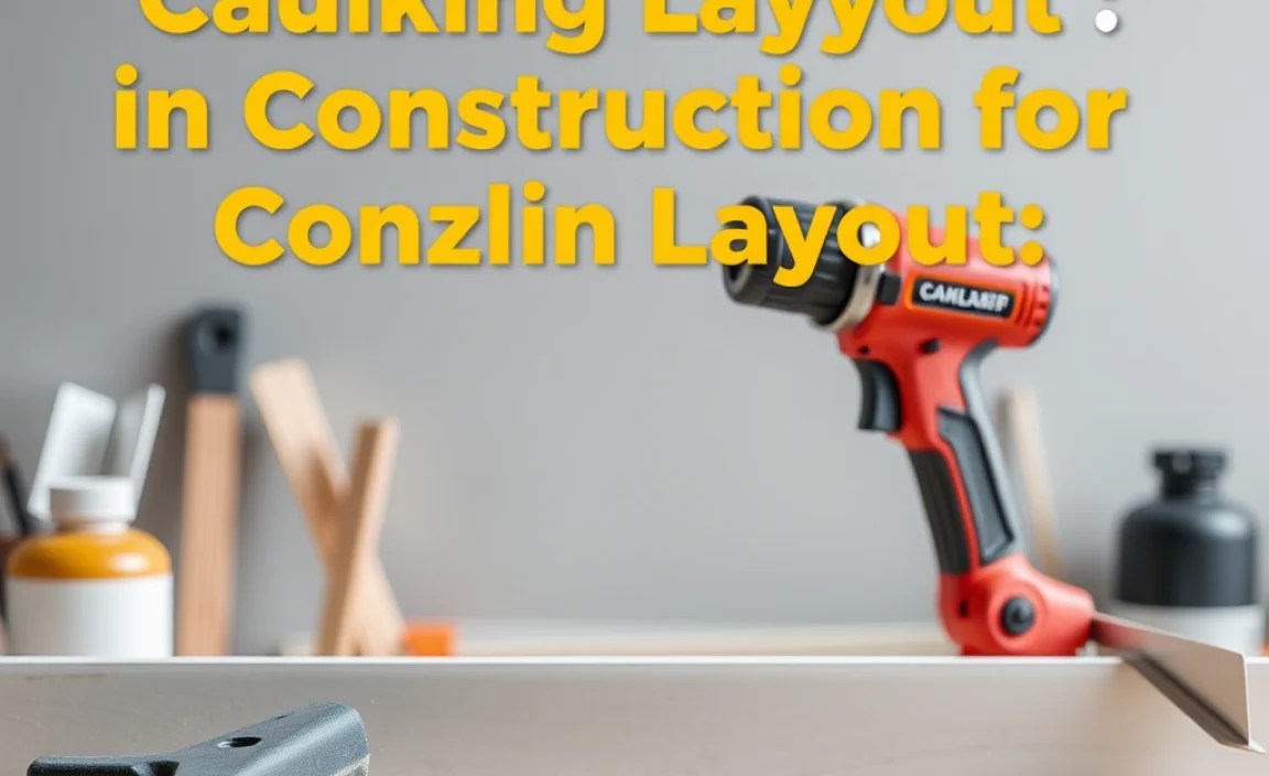 Tools and Materials for Caulking Layout