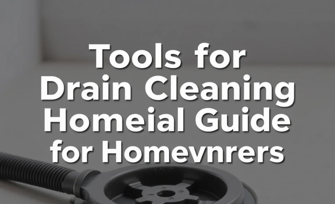 Tools for Drain Cleaning