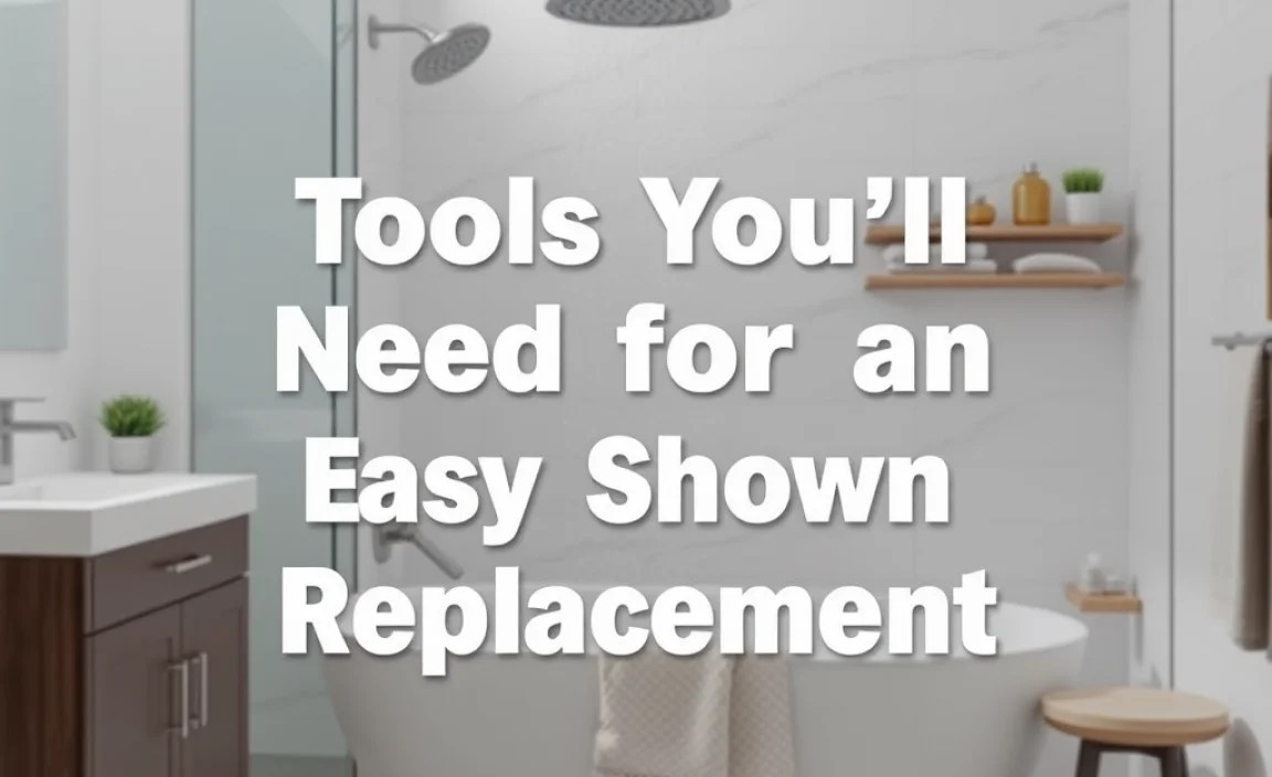 Tools You’ll Need for an Easy Shower Replacement