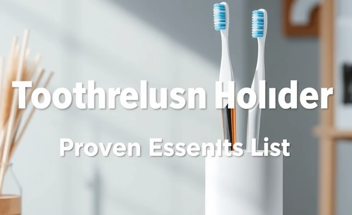 Toothbrush Holder Design: Proven Essentials List