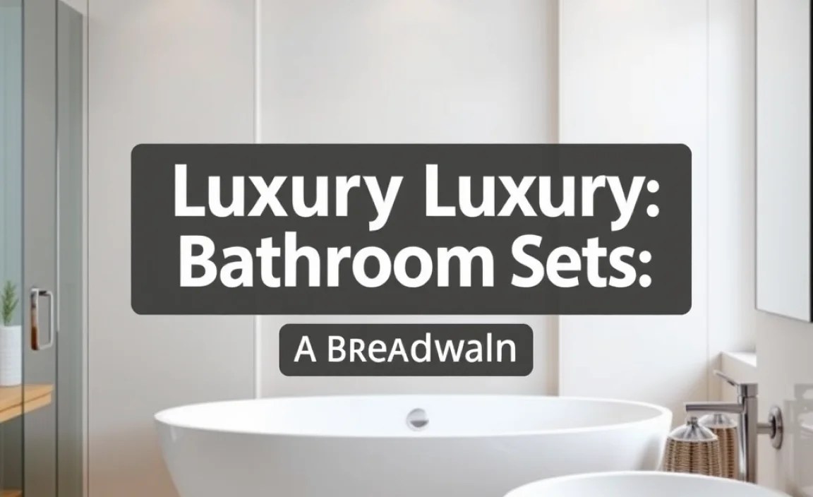 Top-Rated Luxury Bathroom Set Essentials: A Breakdown