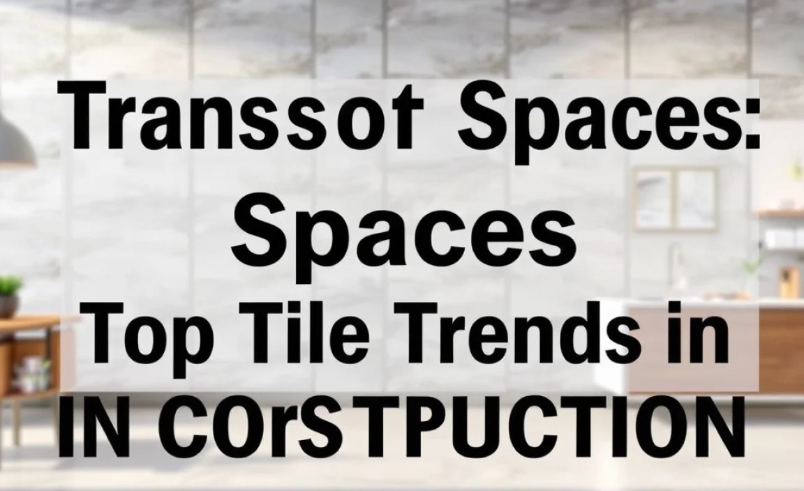 Transform Spaces: Top Tile Trends in Construction