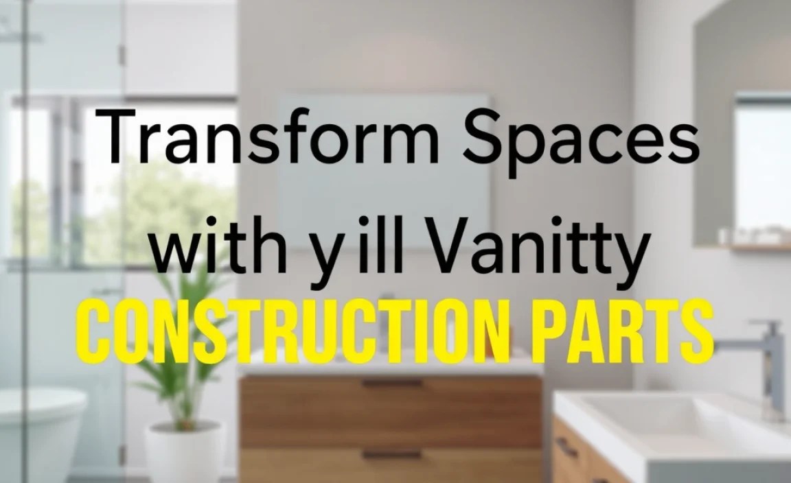 Transform Spaces with Stylish Vanity Construction Parts