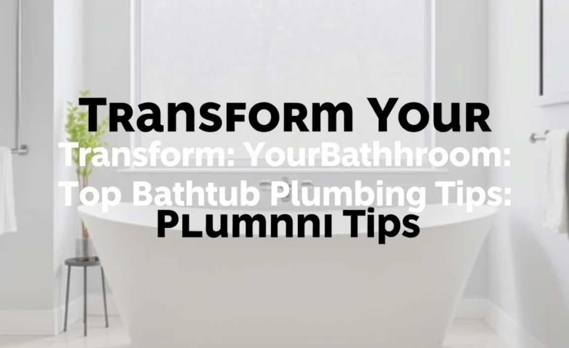 Transform Your Bathroom: Top Bathtub Plumbing Tips