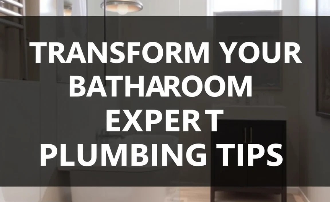 Transform Your Bathroom with Expert Plumbing Tips