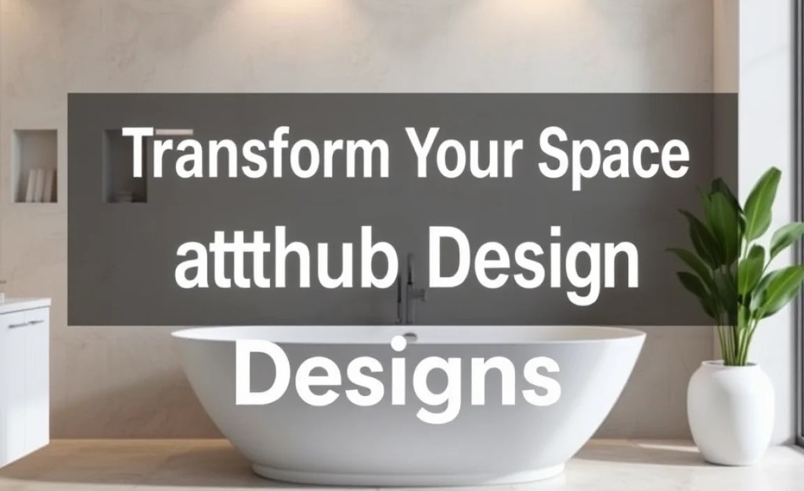 Transform Your Space: Modern Bathtub Designs
