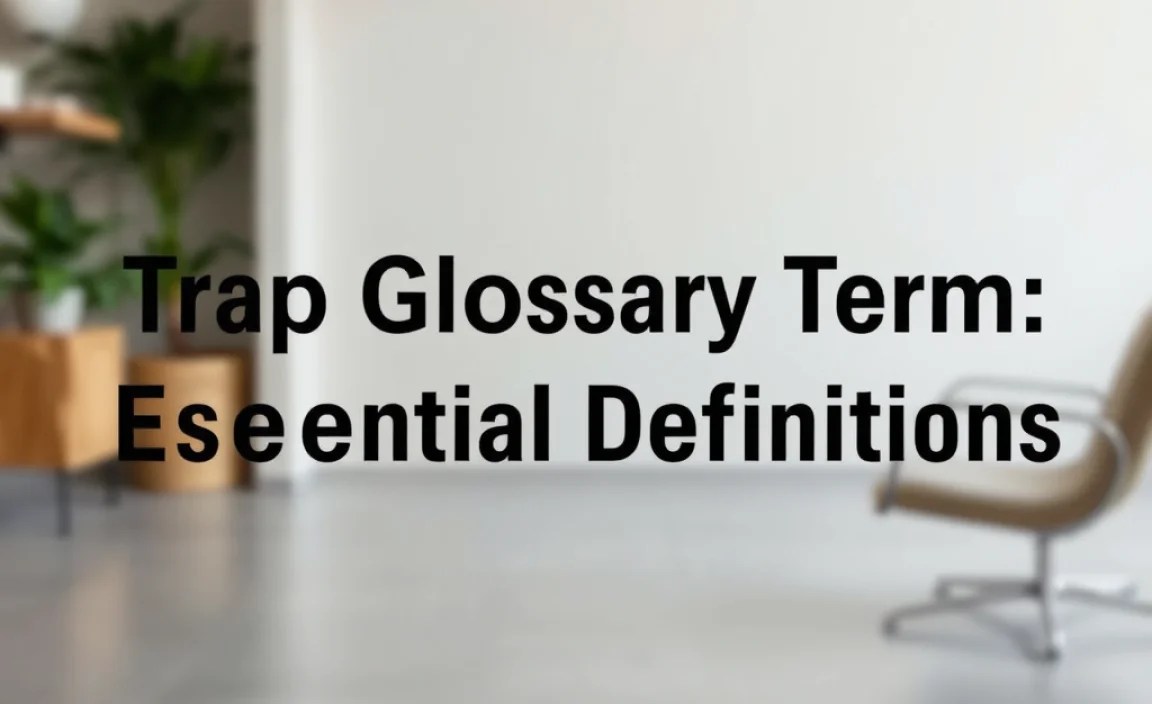 Trap Glossary Term: Essential Definitions