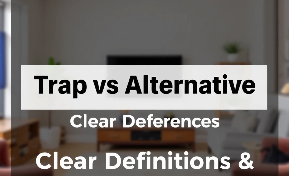 Trap vs Alternative: Clear Definitions & Differences