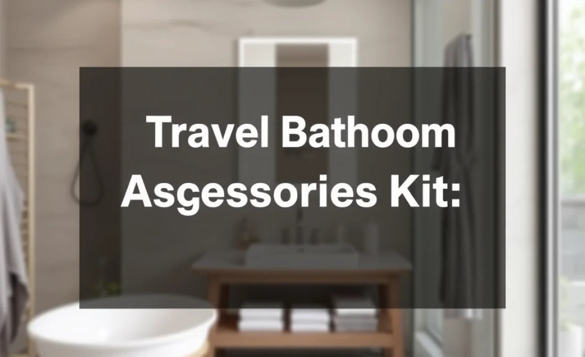 Travel Bathroom Accessories Kit: Essential Storage