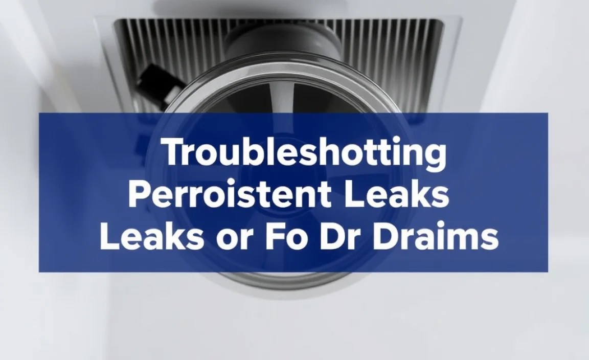 Troubleshooting Persistent Leaks or Slow Drains