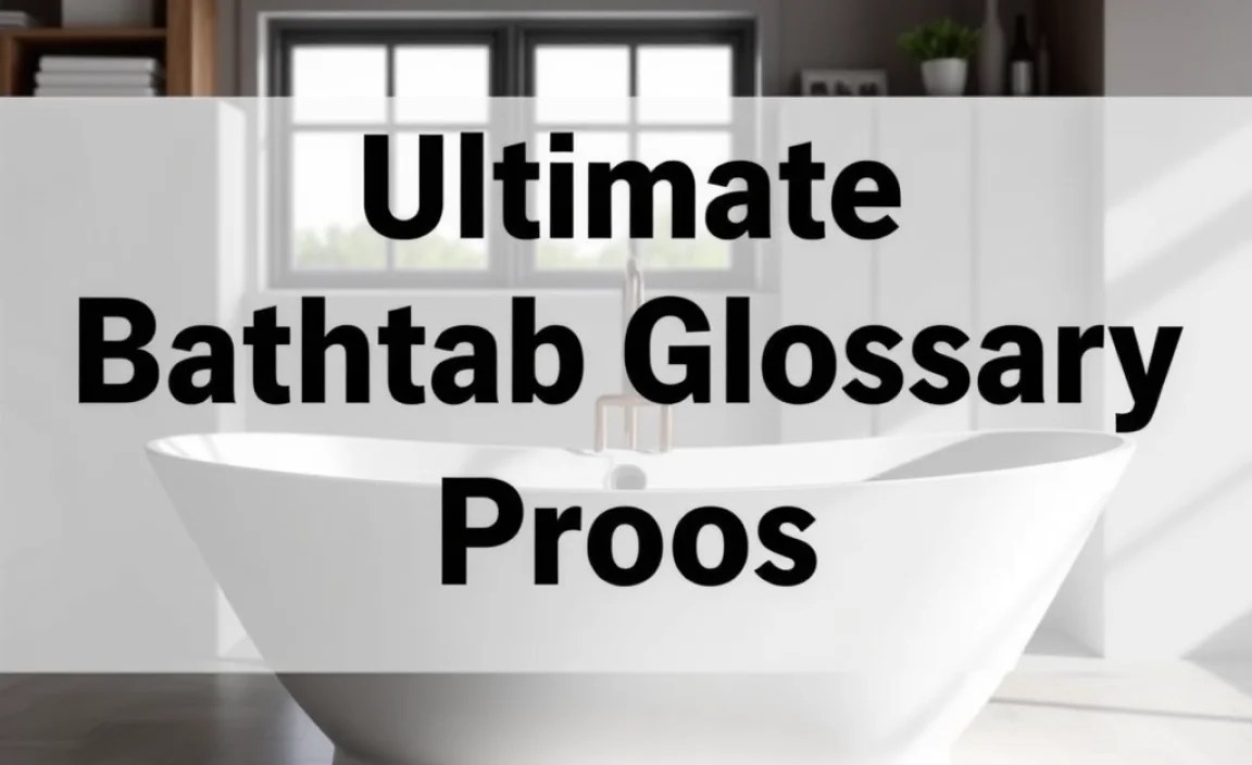 Ultimate Bathtub Glossary for Construction Pros