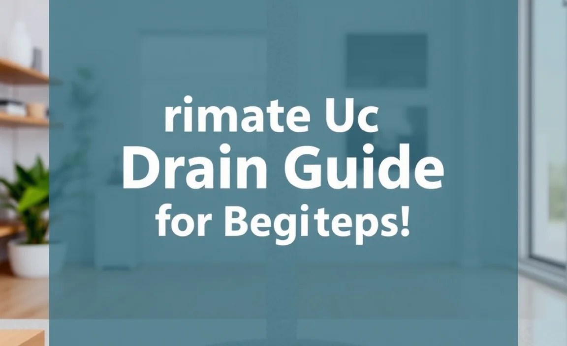 Ultimate Drain Guide for Beginners: Easy Steps!
