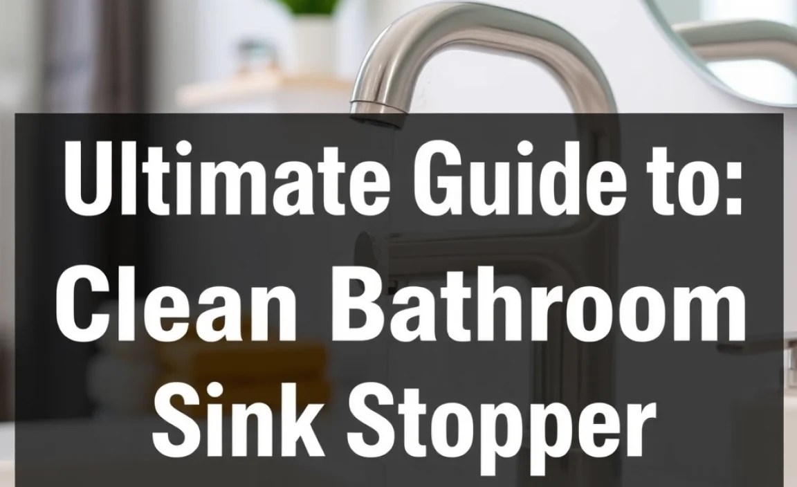 Ultimate Guide To A Clean Bathroom Sink Stopper