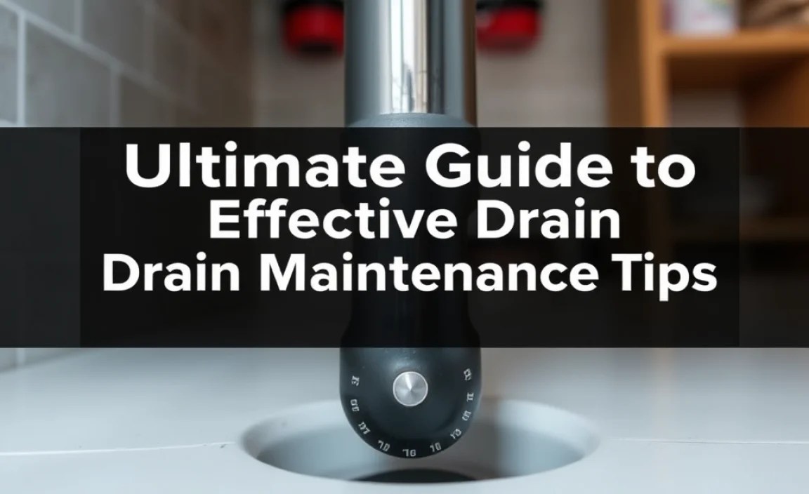 Ultimate Guide to Effective Drain Maintenance Tips