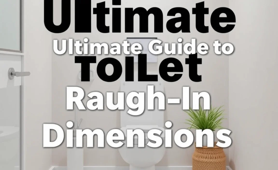 Ultimate Guide to Toilet Rough-In Dimensions