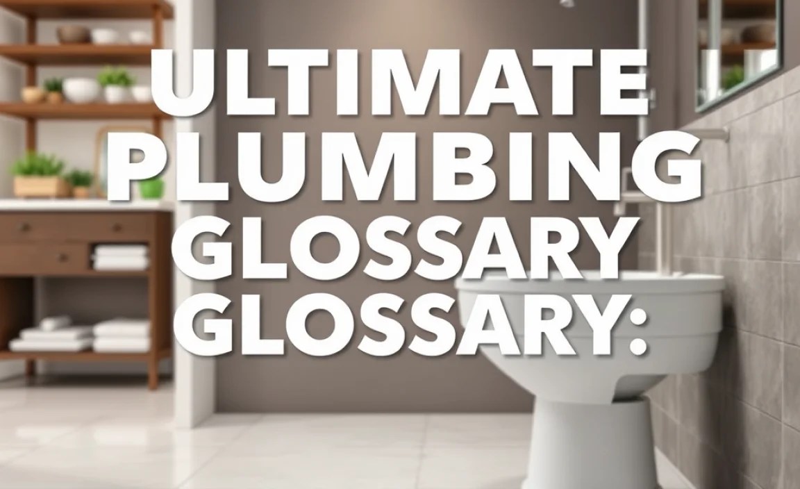 Ultimate Plumbing Grout Glossary: Essential Terms
